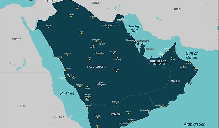 The Countries of the Arabian Peninsula - WorldAtlas.com