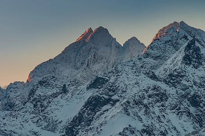Mount Rysy of the High Tatras Mountains.