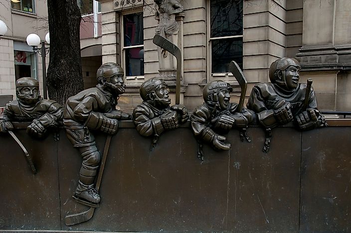 Toronto's Hockey Hall of Fame plays homage to some of its famous athletes. Toronto's Hockey Hall of Fame plays homage to some of its famous athletes.