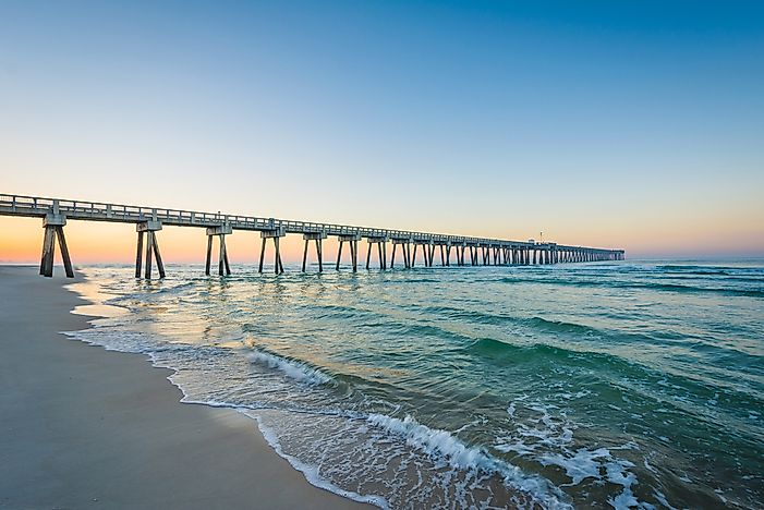 The pier at Panama City Beach, Florida. The pier at Panama City Beach, Florida.