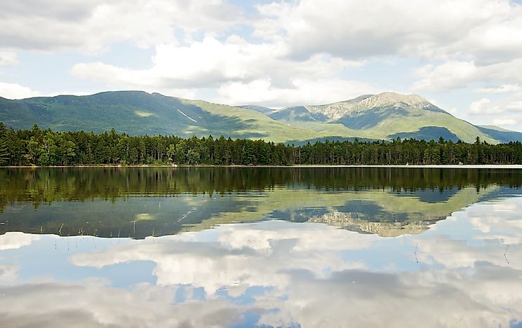 Mount Katahdin in the Baxter State Park in Maine.