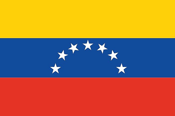 The flag of Venezuela formerly featured seven stars. The flag of Venezuela formerly featured seven stars.