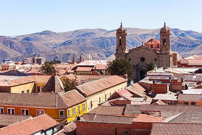 An aerial view of Potosi, Bolivia. An aerial view of Potosi, Bolivia.