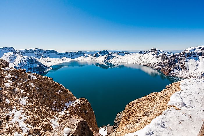 Heaven Lake, the said dwelling place of the Lake Tianchi Monster. Heaven Lake, the said dwelling place of the Lake Tianchi Monster.