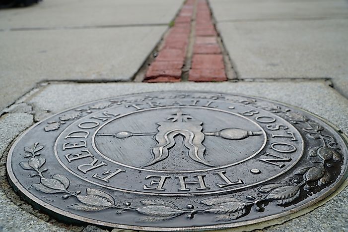 The beginning of the Freedom Trail. The beginning of the Freedom Trail.