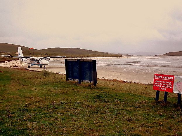 What Is Unique About The Barra Airport In Scotland?