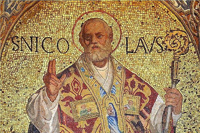 Santa Claus is based on Saint Nicholas.