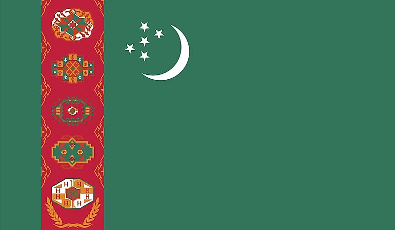 What Do the Colors and Symbols of the Flag of Turkmenistan Mean?