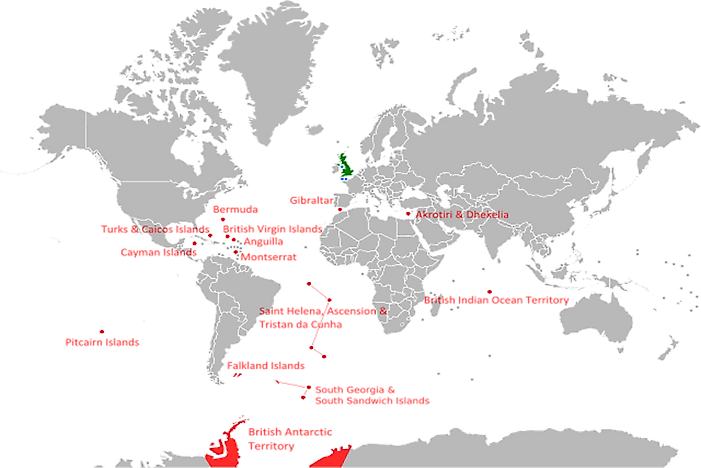 British Overseas Territories By Area
