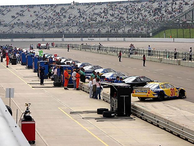 The Rockingham Motor Speedway in the UK. The Rockingham Motor Speedway in the UK.