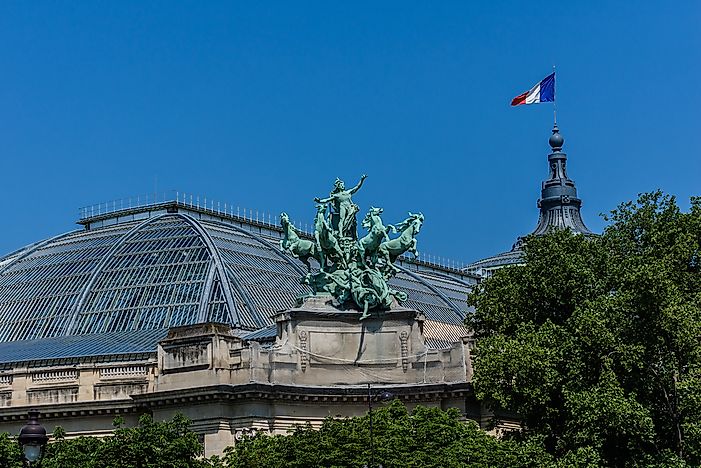 The Grand Palais des Champs-Elysees was built for the 1900 Exposition Universelle.