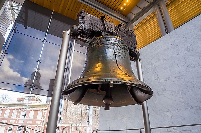 The Liberty Bell - not worth the lineups, unless you're a history buff. The Liberty Bell - not worth the lineups, unless you're a history buff.