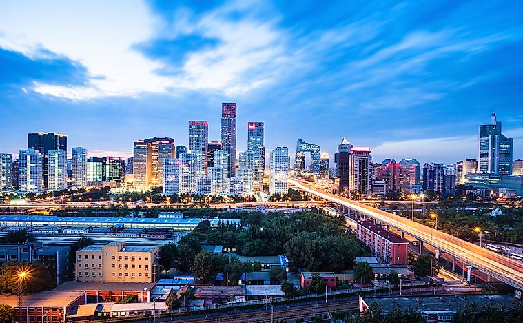 View of the Beijing CBD. View of the Beijing CBD.