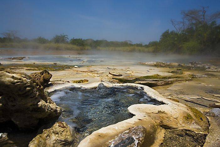 A hot spring in Semuliki National Park. A hot spring in Semuliki National Park.