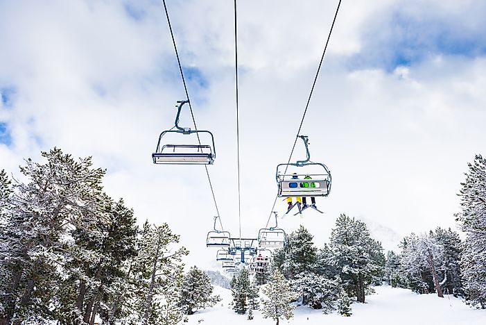Skiing is a popular activity in Andorra. Skiing is a popular activity in Andorra.