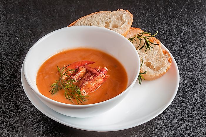 A lobster bisque. A lobster bisque.