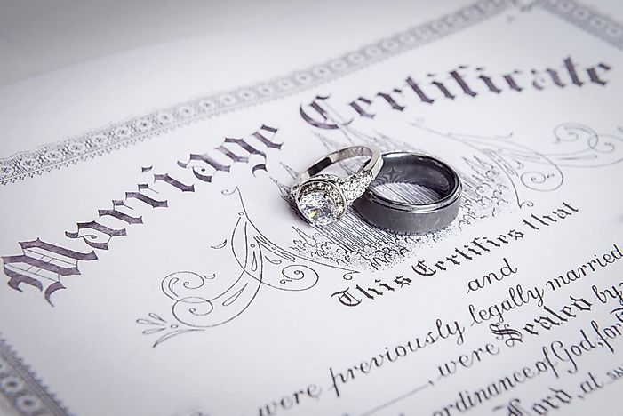 10 US States With The Highest Marriage Rates