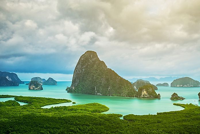 Islands in Phang Nga Bay, Thailand.