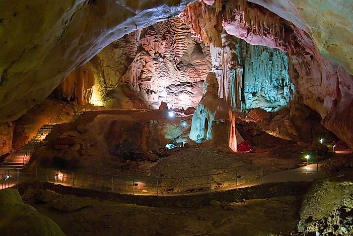 Marble cave in Crimea, Ukraine. Marble cave in Crimea, Ukraine.