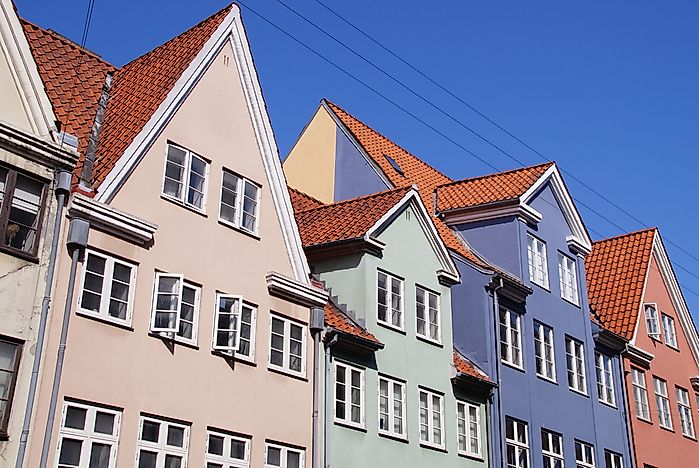 Houses in central Copenhagen. Houses in central Copenhagen.