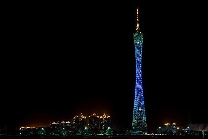 #2 Canton Tower, China - 1,969 Feet