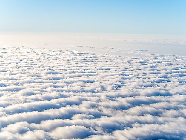 Stratocumulus clouds seen from an airplane. Stratocumulus clouds seen from an airplane.