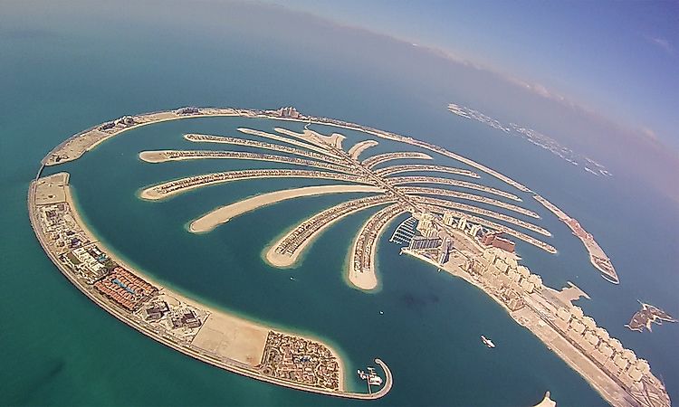 Man Made Islands In Dubai Worldatlas Com