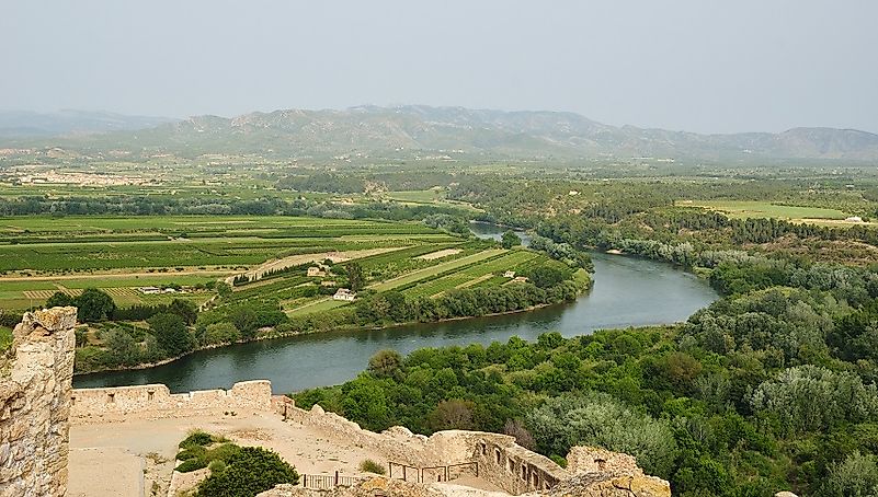 The Ebro River Of Spain