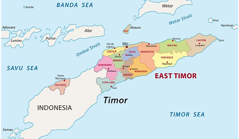 Which Countries Border East Timor?