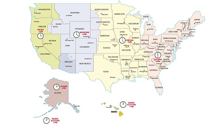 What Is The Biggest Time Difference Between Two Places In The US?