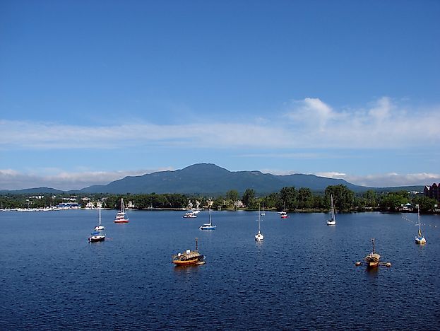 Lake Memphremagog, the alleged home of Lake Memphremagog, the alleged home of