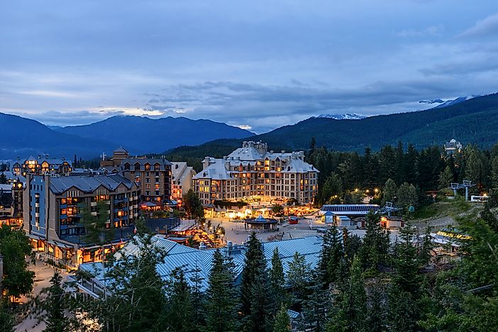The village of Whistler. The village of Whistler.