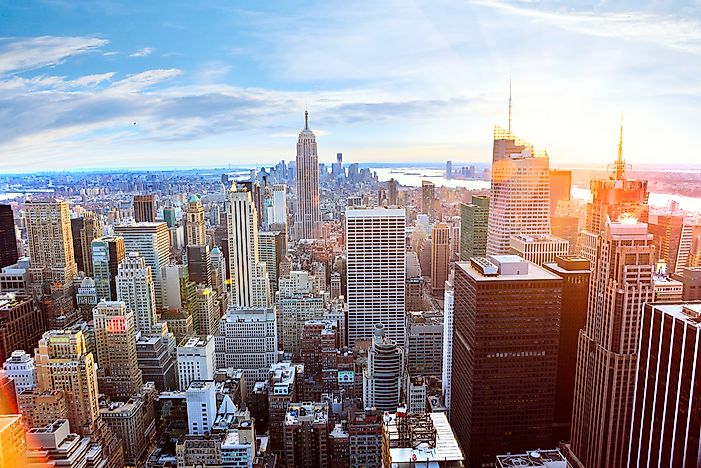 New York is home to the second largest collection of skyscrapers on the planet. New York is home to the second largest collection of skyscrapers on the planet.