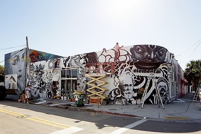 Editorial credit: Felix Mizioznikov / Shutterstock.com. Art murals in Wynwood. Editorial credit: Felix Mizioznikov / Shutterstock.com. Art murals in Wynwood.