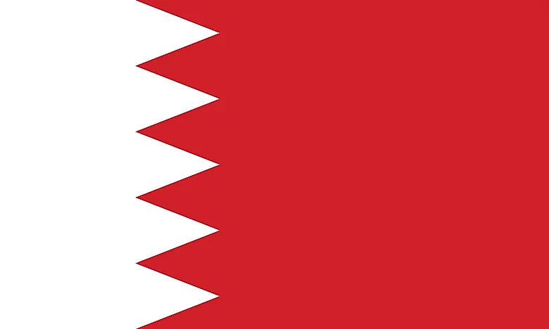 Download Bahrain Flag - Colors, Symbols, Meaning - WorldAtlas.com