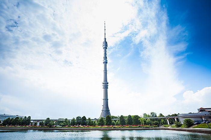 #4 Ostankino Tower, Russia - 1,772 Feet