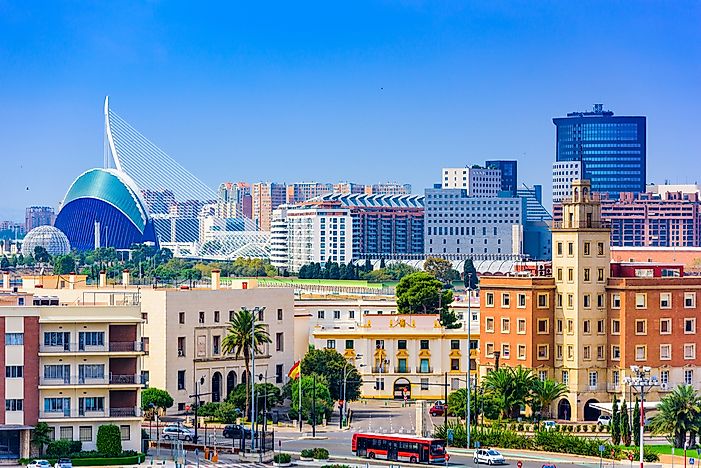 The city skyline of Valencia, Spain. The city skyline of Valencia, Spain.