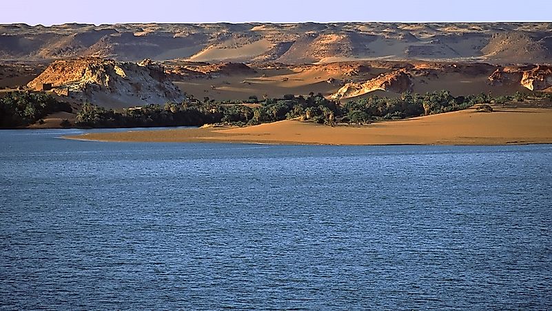 Ounianga Lakes Of The Sahara In Chad