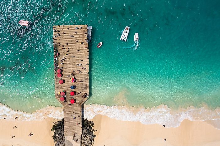 An aerial view of Sal, Cape Verde. An aerial view of Sal, Cape Verde.