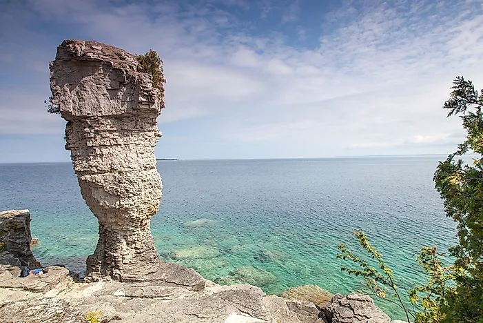 The famous Flower Pot Island at Tobermory. The famous Flower Pot Island at Tobermory.