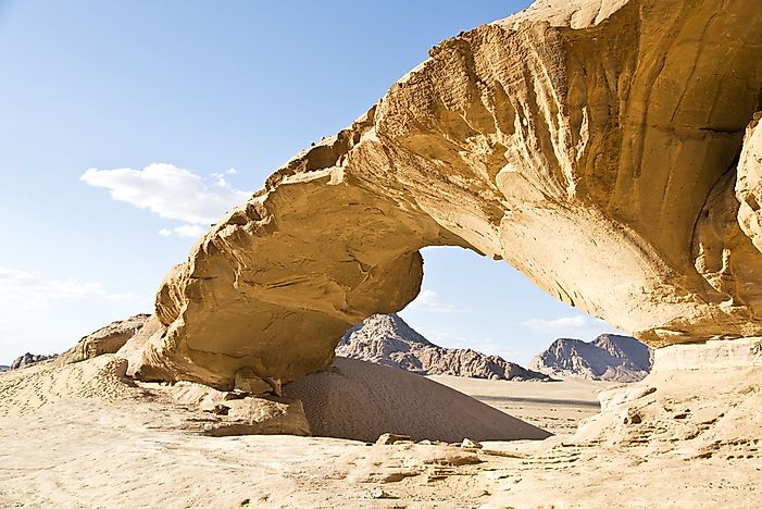 #3 Wadi Rum natural bridge, Jordan
