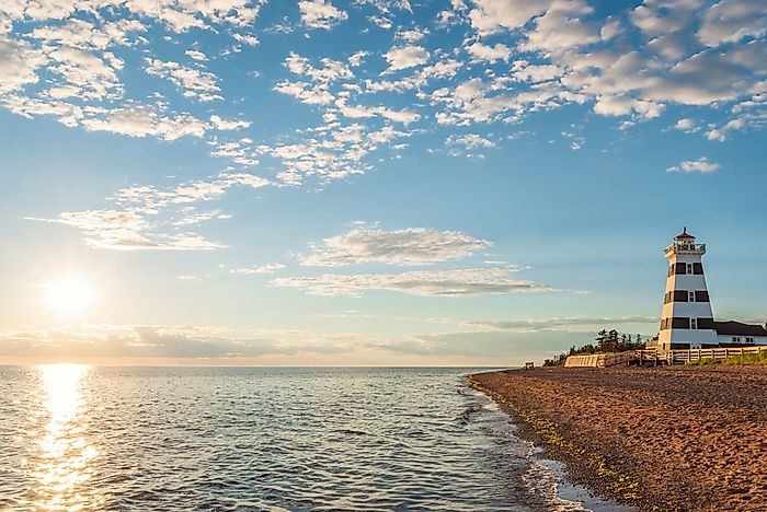 The coast of Prince Edward Island, Canada.