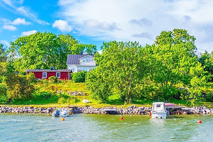 Cottages on a Finnish island.