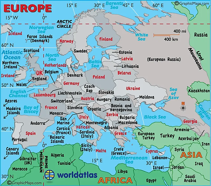 Europe Map Map Of Europe Facts Geography History Of Europe Worldatlas Com