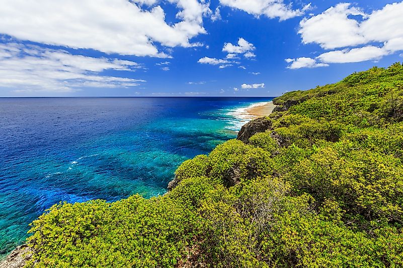 A bela paisagem de Niue. 