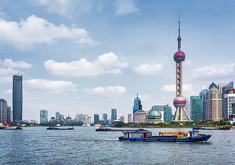 #5 Oriental Pearl Television Tower, China - 1,535 Feet