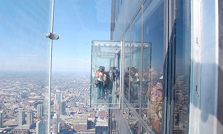 #7 The Ledge, Willis Tower, Chicago, US -