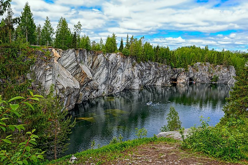 A quarry in the Northern Economic Region of Russia. A quarry in the Northern Economic Region of Russia.