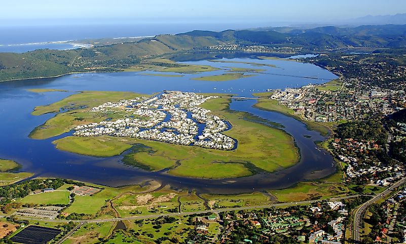 Aerial view of Knysna in the Garden Route, South Africa. Image credit: Dominique de La Croix/Shutterstock.com Aerial view of Knysna in the Garden Route, South Africa. Image credit: Dominique de La Croix/Shutterstock.com
