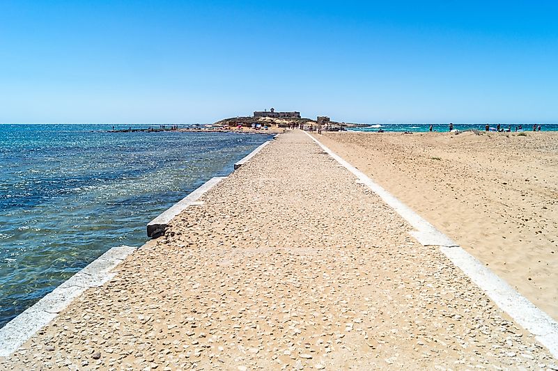 The Ionian Sea in Sicily, Italy.